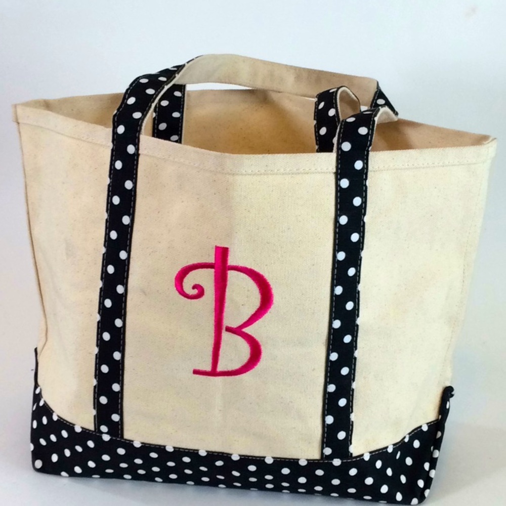 MSC Monogram Canvas Tote Bag